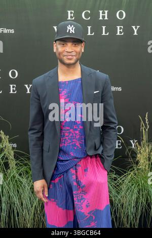 New York, Usa. Juni 2025. Ryan Jamaal-Swain nimmt am 4. Juni 2025 an der New Yorker Premiere des „Echo Valley“ am AMC Lincoln Square 13 in New York City Teil. (Foto von Thenews2/NurPhoto) Credit: NurPhoto SRL/Alamy Live News Stockfoto