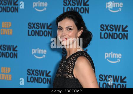 London, Großbritannien. Juni 2025. Morena Baccarin besucht „Deep Cover“ – Weltpremiere während der SXSW London im Barbican Centre in London, England. UK. Mittwoch, 4. Juni 2025. Quelle: Bang Media International/Alamy Live News Stockfoto