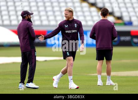 Englands Ben Stokes während einer Netzsitzung im Seat Unique Riverside, Chester-le-Street. Bilddatum: Donnerstag, 5. Juni 2025. Stockfoto