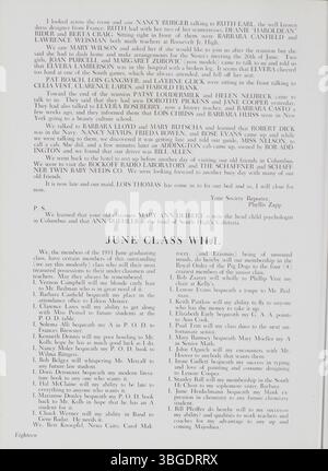 Diese Seite aus dem Jahrbuch der South High School 1951, „The Lens“, beleuchtet das Erbe der South High School in Columbus, Ohio. Das Jahrbuch spiegelt die reiche Geschichte der Schule wider, von den Anfängen der Ohio Avenue Elementary bis zu ihrem Umzug in das Deshler Avenue-Gebäude im Jahr 1900. Das Gebäude an der Ann Street wurde 1924 eröffnet, und nachdem die Schule 2006 wegen Renovierungsarbeiten geschlossen wurde, wurde sie 2007 als South High wieder eröffnet, wobei ihr historisches Erbe erhalten blieb. Stockfoto