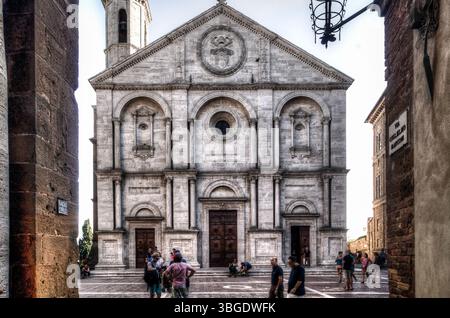 SONY DSC. Pienza, Kathedrale Stockfoto
