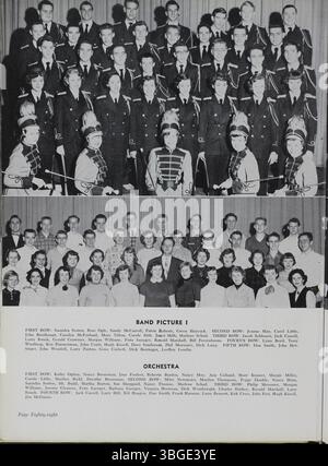 Das Jahrbuch der North High School 1953 mit dem Titel Memory Book dokumentiert das Vermächtnis von Charles D. Everett, dem ersten Direktor der North High, der ab 1893 mehr als 35 Jahre lang diente. Das Jahrbuch zeigt das Gebäude im romanischen Stil der Schule, das von Frank L. Packard entworfen wurde. 1924 wurde das ursprüngliche Gebäude durch ein neueres an der 100 East Arcadia Avenue in Clintonville ersetzt. Die Schule wurde 1979 geschlossen, aber 2012 als Columbus International High School wieder eröffnet. Stockfoto