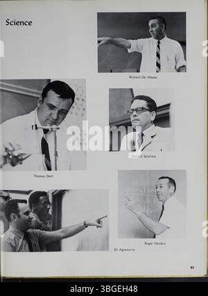 Das Jahrbuch der North High School 1970 mit dem Titel „Memory Book“ zeigt die Schulgemeinde. Die North High School, ursprünglich an der 100 West 4th Avenue gelegen, wurde von Frank L. Packard im romanischen Stil entworfen. Die Schule wurde 1924 durch ein neues Gebäude an der 100 East Arcadia Avenue ersetzt, Teil der Columbus Public Schools. Die Schule wurde 1979 geschlossen, aber 2012 als Columbus International High School wieder eröffnet. Stockfoto