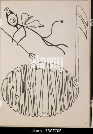Diese Seite aus dem Diabolis Jahrbuch 1971 der Marion Franklin High School zeigt die frühen Jahre der Schule in Columbus, Ohio. Gegründet 1953 an der Koebel Road 1265, wurde sie am 20. November 1953 eingeweiht und bot zunächst die Klassen 7 bis 12 an. Stockfoto
