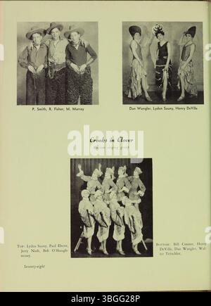 Das ist das Jahrbuch 1956 für die Aquinas College High School. Das Gebäude der Aquinas College High School wurde vom Columbus Technical Institute gekauft und später in Aquinas Hall am Columbus State Community College umbenannt. Stockfoto