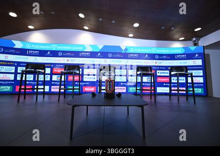 Rom, Italien. Juni 2025. Während der Goldenen Gala-Pressekonferenz am 5. Juni 2025 im Olympiastadion in Rom, Italien. Quelle: Live Media Publishing Group/Alamy Live News Stockfoto