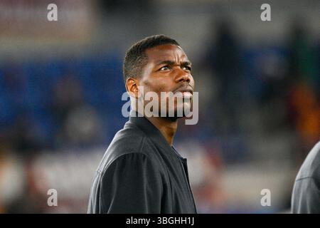 Roma, Italien. März 2023. Foto Fabrizio Corradetti/LaPresse 05 Marzo 2023 Roma, Italia - AS Roma vs Juventus FC - Campionato italiano di calcio Serie A TIM 2022/2023 - Stadio Olimpico. Nella Foto: Paul Pogba (Juventus) 05. März 2023 Rom, Italien - AS Roma vs Juventus FC - italienische Fußballmeisterschaft der Serie A 2022/2023 - Olympiastadion. Auf dem Foto: Paul Pogba (Juventus) Credit: LaPresse/Alamy Live News Stockfoto