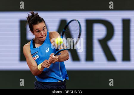 Paris, Frankreich. Juni 2025. Lois Boisson (FRA) während des Roland Garros 2025. Quelle: Corleve/Alamy Live News Stockfoto