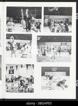 Das Jahrbuch der Edgewood High School 1978 beleuchtet die Oberstufe und zeigt ihre Leistungen und letzten Momente in der High School vor dem Abschluss. Stockfoto