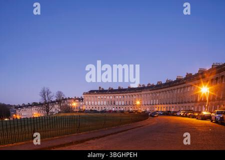 England, Somerset, Bad, Royal Crescent Stockfoto