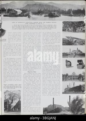 Der Jeffrey Service Volume 2 von September 1915 bis August 1916 war ein Newsletter des Unternehmens, der Neuigkeiten über die Jeffrey Company, Bergbauausrüstung und ihre Mitarbeiter enthielt. Es enthielt auch Informationen über gesellschaftliche Veranstaltungen wie Partys, Picknicks und Tänze. Mit dem Beginn des Ersten Weltkriegs verlagerte sich die Publikation auf kriegsbezogene Nachrichten und Mitarbeiter, die sich dazu meldeten. Diese Zeitschrift ist nützlich, um sowohl die Unternehmensgeschichte als auch die lokale Geschichte in Columbus zu verstehen. Stockfoto