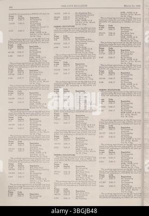 Das Columbus City Bulletin von 1990 enthält offizielle Aufzeichnungen über gesetzgeberische Aktivitäten, Beratungen des rates, Beschreibungen und Berichte über den öffentlichen Dienst. Stockfoto