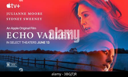 Echo Valley Poster Julianne Moore und Sydney Sweeney Stockfoto