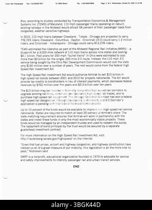 Pressemitteilungen des Büros von Bürgermeister Michael Coleman im Jahr 2000 zeigen seine Leistungen als erster afroamerikanischer Bürgermeister von Columbus. Von 2000 bis 2016 war er 2014 der am längsten amtierende Bürgermeister. Coleman war auch Präsident des Stadtrates von Columbus und war Mitglied der Demokratischen Partei. Stockfoto