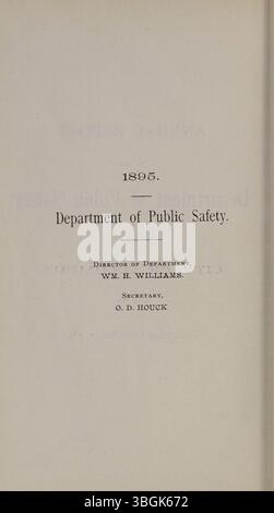 In diesem Jahresbericht 1896 der Stadt Columbus werden die Finanzeinnahmen und -Ausgaben für die Jahre 1895 und 1896 detailliert dargestellt und über die kommunalen Steuermaßnahmen berichtet. Stockfoto