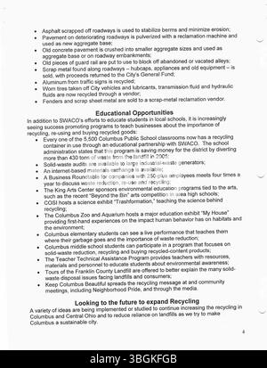 2006 Pressemitteilungen des Bürgermeisters Michael Coleman, in denen er seine Erfolge und politischen Aktionen als Kolumbus erster afroamerikanischer Bürgermeister ausführlich darstellte und sich mit Stadtpolitik, Regierungsführung und Öffentlichkeitsarbeit beschäftigte. Stockfoto