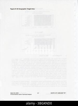 Das Transportation Improvement Program von MORPC für 2004-2007 stellt sicher, dass die Region Columbus die Anforderungen des Bundesverkehrs erfüllt, um die notwendigen Mittel für städtische Verbesserungen zu erhalten. Stockfoto