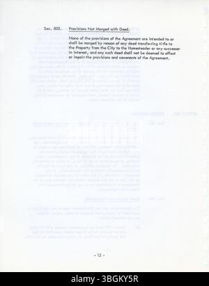 Das Columbus Urban Homestead Program von 1975 schlug die Wiederverwendung verlassener und HUD-gehaltener Immobilien in benachteiligten Vierteln vor, um menschliche und finanzielle Reinvestitionen anzuregen. Stockfoto