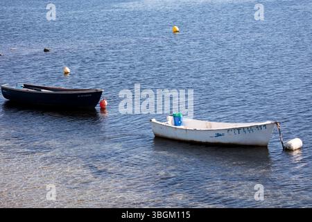 Playa Barnuevo, Boote, Idyll, Santiago de la Ribera, Mar Menor, autonome Region Murcia, Spanien, Stockfoto