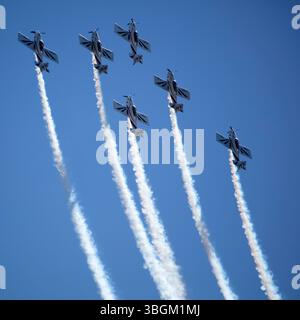 Festival Aereo San Javier, Flugschau, Kunstflug, Santiago de la Ribera, Mar Menor, autonome Region Murcia, Spanien, Stockfoto