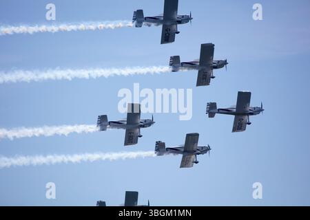 Festival Aereo San Javier, Flugschau, Kunstflug, Santiago de la Ribera, Mar Menor, autonome Region Murcia, Spanien, Stockfoto