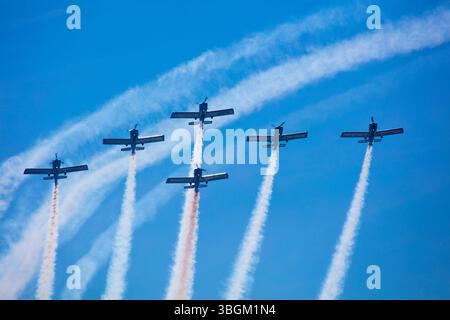 Festival Aereo San Javier, Flugschau, Kunstflug, Santiago de la Ribera, Mar Menor, autonome Region Murcia, Spanien, Stockfoto