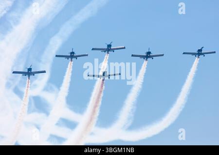 Festival Aereo San Javier, Flugschau, Kunstflug, Santiago de la Ribera, Mar Menor, autonome Region Murcia, Spanien, Stockfoto