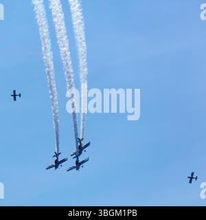 Festival Aereo San Javier, Flugschau, Kunstflug, Santiago de la Ribera, Mar Menor, autonome Region Murcia, Spanien, Stockfoto