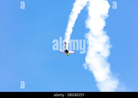 Festival Aereo San Javier, Flugschau, Kunstflug, Santiago de la Ribera, Mar Menor, autonome Region Murcia, Spanien, Stockfoto