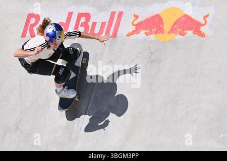 Rom, Italien. Juni 2025. Lola TAMBLING (GBR) WST World Cup Rom 2025 im Ostia Park, am 4. Juni 2025 in Rom, Italien. Quelle: Unabhängige Fotoagentur/Alamy Live News Stockfoto
