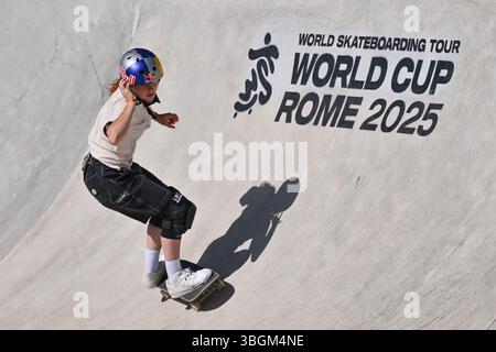 Rom, Italien. Juni 2025. Lola TAMBLING (GBR) WST World Cup Rom 2025 im Ostia Park, am 4. Juni 2025 in Rom, Italien. Quelle: Unabhängige Fotoagentur/Alamy Live News Stockfoto