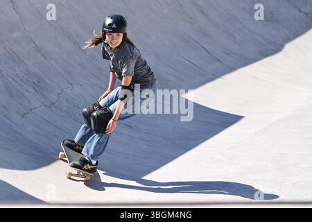 Rom, Italien. Juni 2025. Asahi KAIHARA (JPN) WST World Cup Rom 2025 im Ostia Park, am 4. Juni 2025 in Rom, Italien. Quelle: Unabhängige Fotoagentur/Alamy Live News Stockfoto