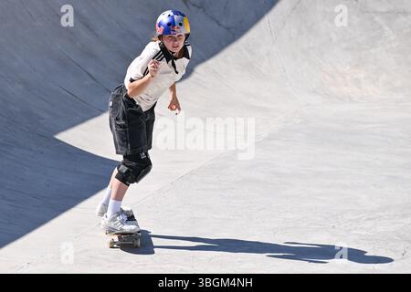 Rom, Italien. Juni 2025. Lola TAMBLING (GBR) WST World Cup Rom 2025 im Ostia Park, am 4. Juni 2025 in Rom, Italien. Quelle: Unabhängige Fotoagentur/Alamy Live News Stockfoto