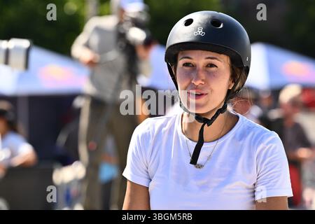 Rom, Italien. Juni 2025. Dora VARELLA (BRA) Vorspiele der WST World Cup Rom 2025 im Ostia Park, am 4. Juni 2025 in Rom, Italien. Quelle: Unabhängige Fotoagentur/Alamy Live News Stockfoto