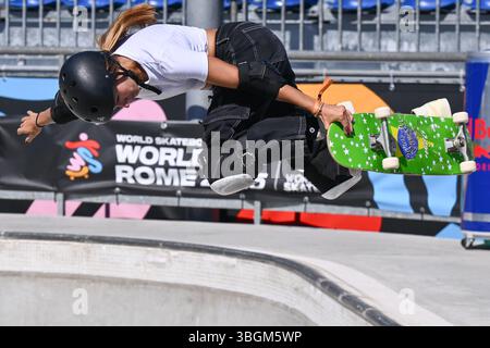 Rom, Italien. Juni 2025. Dora VARELLA (BRA) Vorspiele der WST World Cup Rom 2025 im Ostia Park, am 4. Juni 2025 in Rom, Italien. Quelle: Unabhängige Fotoagentur/Alamy Live News Stockfoto