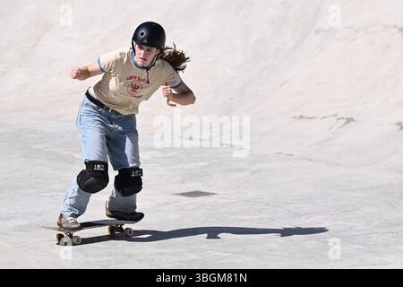 Rom, Italien. Juni 2025. Lilly STRACHAN (GBR) WST World Cup Rom 2025 im Ostia Park, am 4. Juni 2025 in Rom, Italien. Quelle: Unabhängige Fotoagentur/Alamy Live News Stockfoto
