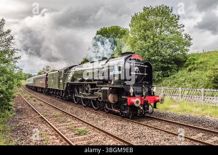 Tornado-Dampflokomotive als „The Dalesman“, 5. Juni 2025, Stockfoto