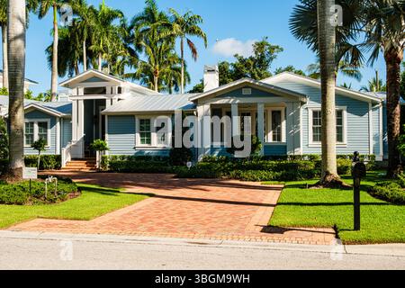 Private Residenz, 10th Avenue South South, Naples, Florida Stockfoto