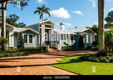 Private Residenz, 10th Avenue South South, Naples, Florida Stockfoto