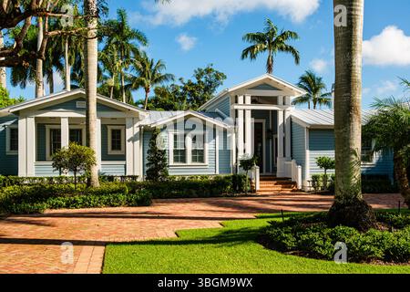 Private Residenz, 10th Avenue South South, Naples, Florida Stockfoto