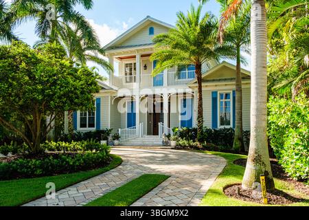Private Residenz, 10th Avenue South South, Naples, Florida Stockfoto