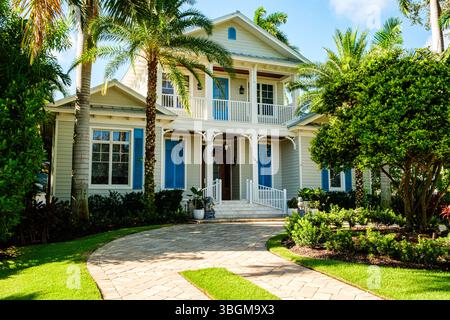 Private Residenz, 10th Avenue South South, Naples, Florida Stockfoto