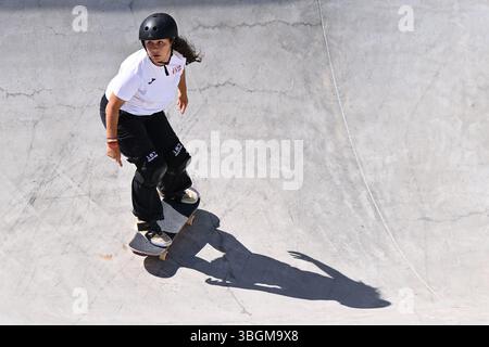 Rom, Italien. Juni 2025. Julia BENEDETTI (ESP) Vorspiele der WST-Weltmeisterschaft Rom 2025 im Ostia Park, am 4. Juni 2025 in Rom, Italien. Quelle: Unabhängige Fotoagentur/Alamy Live News Stockfoto