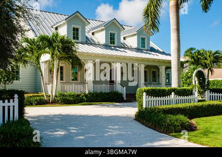 Private Residenz, 10th Avenue South South, Naples, Florida Stockfoto