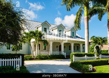 Private Residenz, 10th Avenue South South, Naples, Florida Stockfoto