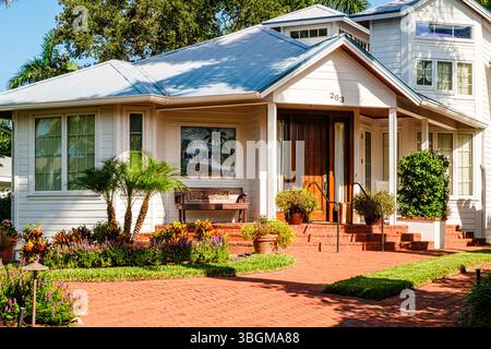 Private Residenz, 10th Avenue South South, Naples, Florida Stockfoto