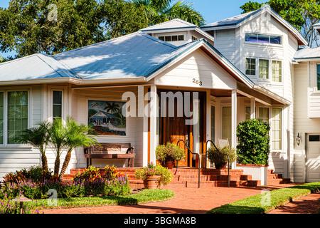 Private Residenz, 10th Avenue South South, Naples, Florida Stockfoto