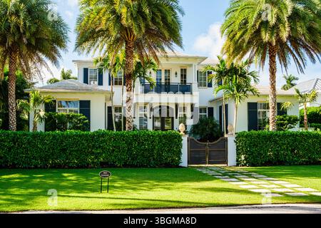 Private Residenz, 10th Avenue South South, Naples, Florida Stockfoto