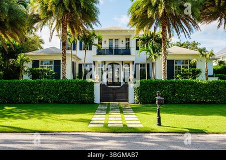 Private Residenz, 10th Avenue South South, Naples, Florida Stockfoto