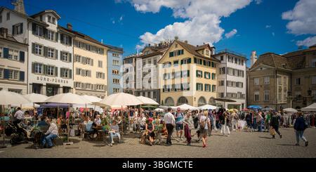 Schweiz, Zürich, Flohmarkt am Münsterhof Stockfoto